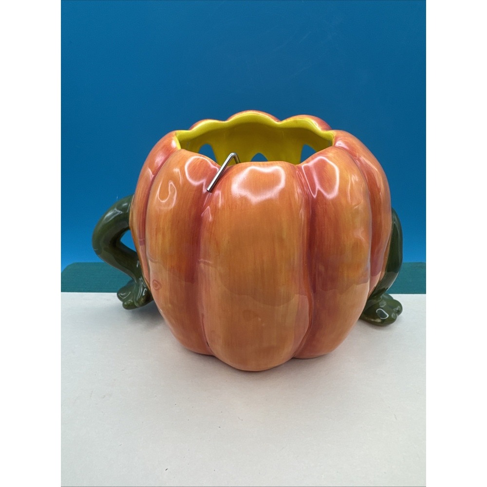 Dept 56 Anthropomorphic Halloween Candle Holder Shelf Sitter Deparatment Pumpkin - Picture 5 of 9
